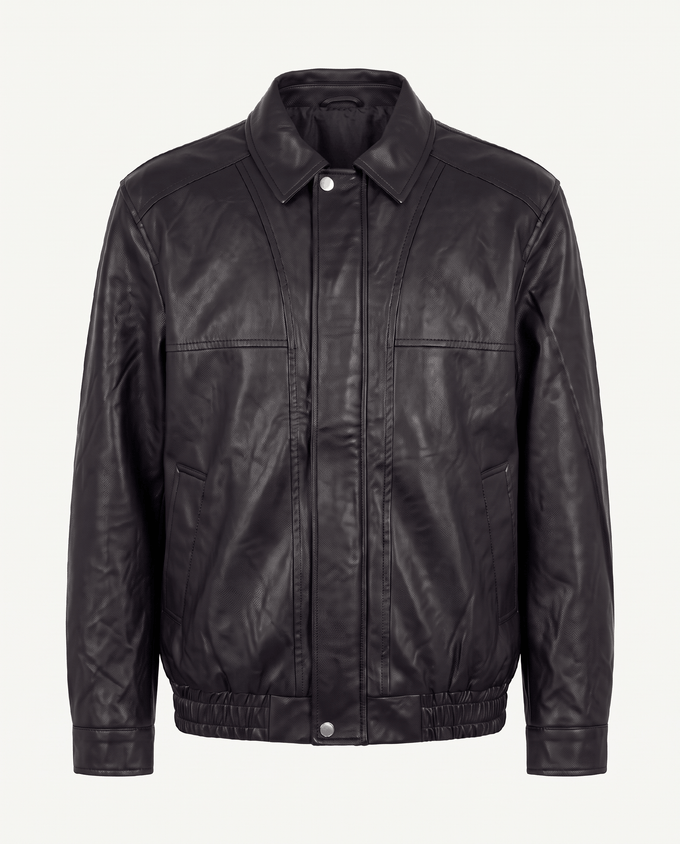 Panel Blouson, Noir